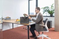 SIGEL Laptoptasche Desking Bag Basic M Recycling-PET dunkelgrau BA432 bis 39,1 cm (15,4 Zoll)