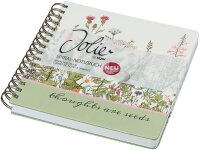 SIGEL Notizbuch mit Spirale Jolie® ca. DIN A5 punktkariert, lindgrün, hellgrau, rosa, orange Hardcover 240 Seiten, 1 St.