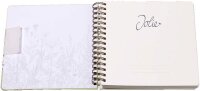 SIGEL Notizbuch mit Spirale Jolie® ca. DIN A5 punktkariert, lindgrün, hellgrau, rosa, orange Hardcover 240 Seiten, 1 St.