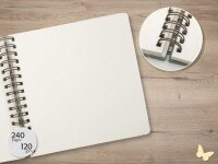 SIGEL Notizbuch mit Spirale Jolie® ca. DIN A5 punktkariert, lindgrün, hellgrau, rosa, orange Hardcover 240 Seiten, 1 St.