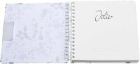 SIGEL Notizbuch mit Spirale Jolie® ca. DIN A5 blanko, grün, violett, weiß, pink Hardcover 240 Seiten, 1 St.
