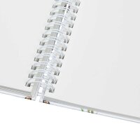 SIGEL Notizbuch mit Spirale Jolie® ca. DIN A5 blanko, grün, violett, weiß, pink Hardcover 240 Seiten, 1 St.