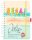 SIGEL Notizbuch mit Spirale Jolie® ca. DIN A5 punktkariert, pink, sandbraun, gelb, aquamarin Hardcover 240 Seiten, 1 St.