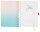 SIGEL Notizbuch mit Spirale Jolie® ca. DIN A5 punktkariert, pink, sandbraun, gelb, aquamarin Hardcover 240 Seiten, 1 St.