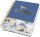 SIGEL Notizbuch mit Spirale Jolie® ca. DIN A5 punktkariert, blau/gold Hardcover 240 Seiten, 1 St.