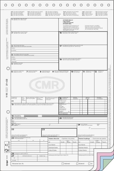 SIGEL Frachtbrief CMR-Frachtbriefe, 50 St.