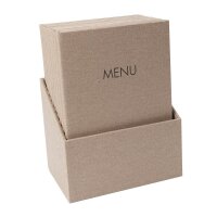 SIGEL Speisekarten-Mappen DIN A4, 2 Hüllen beige, 10...