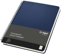 SIGEL Notizbuch Conceptum ca. DIN A5 kariert, dunkelblau...