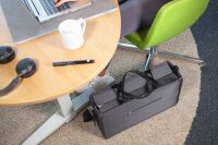 SIGEL Laptoptasche Hot Desking Bag Premium Recycling-PET dunkelgrau BA413 bis 44,0 cm (17,3 Zoll)