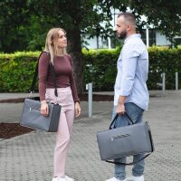 SIGEL Laptoptasche Hot Desking Bag Premium Recycling-PET dunkelgrau BA413 bis 44,0 cm (17,3 Zoll)