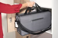 SIGEL Laptoptasche Hot Desking Bag Premium Recycling-PET dunkelgrau BA413 bis 44,0 cm (17,3 Zoll)