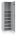 ISS Munitionsschrank Saarbrücken-Burbach 59510 lichtgrau 37,0 x 42,0 x 130,0 cm