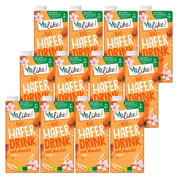 Velike! Mandel Bio-Haferdrink 12x 1,0 l