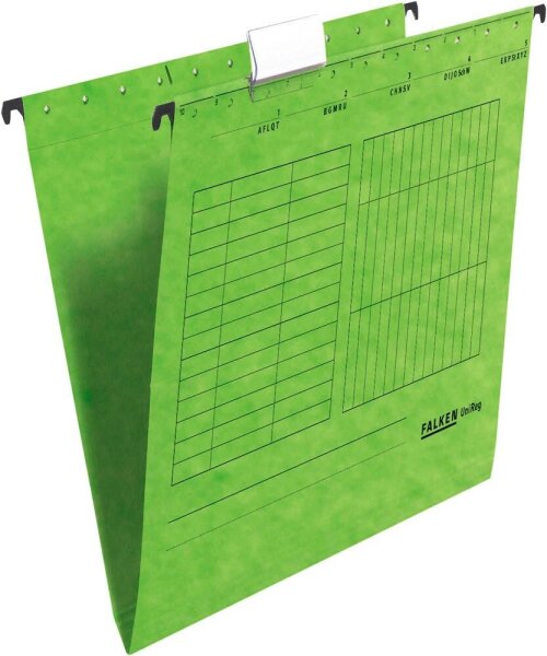 FALKEN Hängemappen UNIREG grün, 25 St.