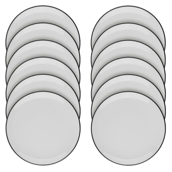 ID Fine Teller Modest Black Lona grau Ø 17,0 cm, 12 St.  ( 19001-111017 )