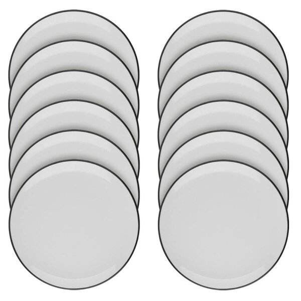 ID Fine Teller Modest Black Lona grau Ø 25,0 cm, 12 St.  ( 19001-111025 )