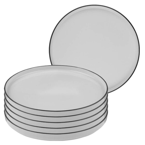 ID Fine Teller Modest Black Stolt grau Ø 28,0 cm, 6 St.  ( 19001-161028 )
