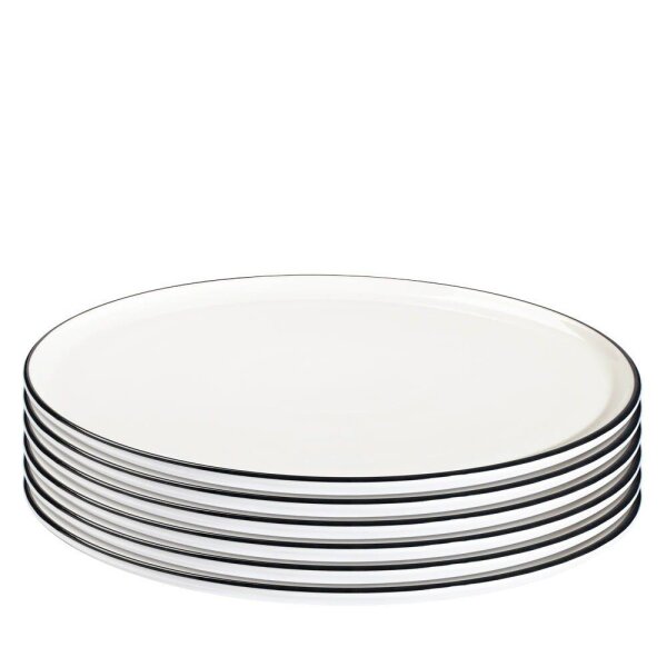 ID Fine Pizzateller Modest Black Mesa grau Ø 33,0 cm, 6 St.  ( 19001-171733 )