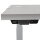 AKTION: Fellowes Levado elektrisch höhenverstellbarer Schreibtisch grau rechteckig, C-Fuß-Gestell weiß 180,0 x 80,0 cm mit 60 Euro CashBack