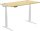 AKTION: Fellowes Levado elektrisch höhenverstellbarer Schreibtisch ahorn rechteckig, C-Fuß-Gestell silber 180,0 x 80,0 cm mit 60 Euro CashBack