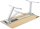 AKTION: Fellowes Levado elektrisch höhenverstellbarer Schreibtisch ahorn rechteckig, C-Fuß-Gestell silber 180,0 x 80,0 cm mit 60 Euro CashBack