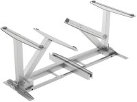 AKTION: Fellowes Levado elektrisch höhenverstellbares Schreibtischgestell silber ohne Tischplatte, C-Fuß-Gestell silber 120,0 - 180,0 x 80,0 cm mit 50 Euro CashBack