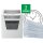 LEITZ IQ Office Aktenvernichter mit Partikelschnitt P-5, 2 x 15 mm, bis 10 Blatt, weiß