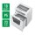 LEITZ IQ Office Aktenvernichter mit Partikelschnitt P-5, 2 x 15 mm, bis 10 Blatt, weiß