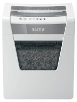 LEITZ IQ Office Aktenvernichter mit Partikelschnitt P-4, 4 x 40 mm, bis 15 Blatt, weiß