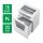 LEITZ IQ Office Aktenvernichter mit Partikelschnitt P-4, 4 x 40 mm, bis 15 Blatt, weiß
