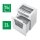 LEITZ IQ Office Aktenvernichter mit Partikelschnitt P-4, 4 x 40 mm, bis 15 Blatt, weiß