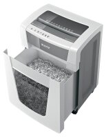 LEITZ IQ Office Pro Aktenvernichter mit Partikelschnitt P-5, 2 x 15 mm, bis 15 Blatt, weiß
