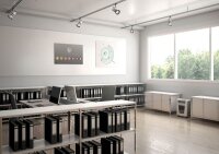 LEITZ IQ Office Pro Aktenvernichter mit Partikelschnitt P-5, 2 x 15 mm, bis 15 Blatt, weiß