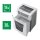 LEITZ IQ Office Pro Aktenvernichter mit Partikelschnitt P-5, 2 x 15 mm, bis 15 Blatt, weiß