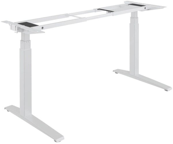 AKTION: Fellowes Levado elektrisch höhenverstellbares Schreibtischgestell weiß ohne Tischplatte, C-Fuß-Gestell weiß 120,0 - 180,0 x 80,0 cm mit 50 Euro CashBack