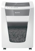 LEITZ IQ Office Pro Aktenvernichter mit Partikelschnitt P-4, 4 x 40 mm, bis 20 Blatt, weiß