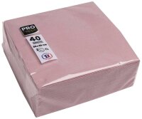 PROnappe Servietten altrosa 2-lagig 38,0 x 38,0 cm, 40 St.