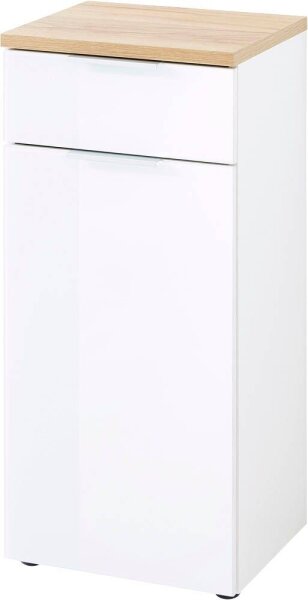 GERMANIA Badschrank PESCARA weiß, navarra-eiche 39,0 x 34,0 x 86,0 cm