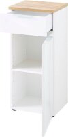 GERMANIA Badschrank PESCARA weiß, navarra-eiche 39,0 x 34,0 x 86,0 cm