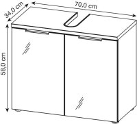 GERMANIA Waschbeckenunterschrank PESCARA weiß,...