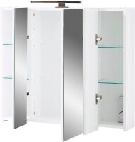 GERMANIA Spiegelschrank PESCARA 2754-84 weiß 76,0 x 23,0 x 71,0 cm  ( 2754-84 )