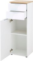 GERMANIA Badschrank PESCARA weiß, navarra-eiche 39,0 x 34,0 x 112,0 cm