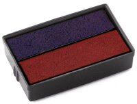 COLOP Ersatzstempelkissen E/10/2 blau/rot 2,9 x 1,8 cm, 2...