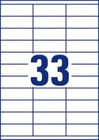 AVERY Zweckform Etiketten 3421 weiß 70,0 x 25,4 mm, 100 Blatt