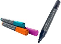 SIGEL Whiteboard- und Flipchart-Marker farbsortiert 2,0 - 3,0 mm, 4 St.