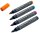SIGEL Whiteboard- und Flipchart-Marker farbsortiert 2,0 - 3,0 mm, 4 St.