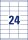 AVERY Zweckform Etiketten 3664 weiß 70,0 x 33,8 mm, 100 Blatt