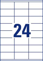 AVERY Zweckform Etiketten 3422 weiß 70,0 x 35,0 mm, 100 Blatt