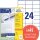 AVERY Zweckform Etiketten 3422 weiß 70,0 x 35,0 mm, 100 Blatt