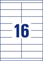 AVERY Zweckform Etiketten 3665 weiß 105,0 x 33,8 mm, 100 Blatt